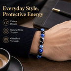 Blue Fire Agate Bracelet – Handmade Crystal Jewelry for Clarity, Balance & Protection ✨