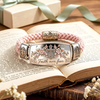 ✝️🌸Faith Over Fear Bracelet – Christian Cross Bracelet Inspired by Isaiah 41:10, Hope, Courage & Divine Strength