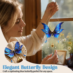 🔥LAST DAY 50% OFF - 🦋DIY Filigree Cloisonne Enamel Butterfly Wind Chime Craft Kit