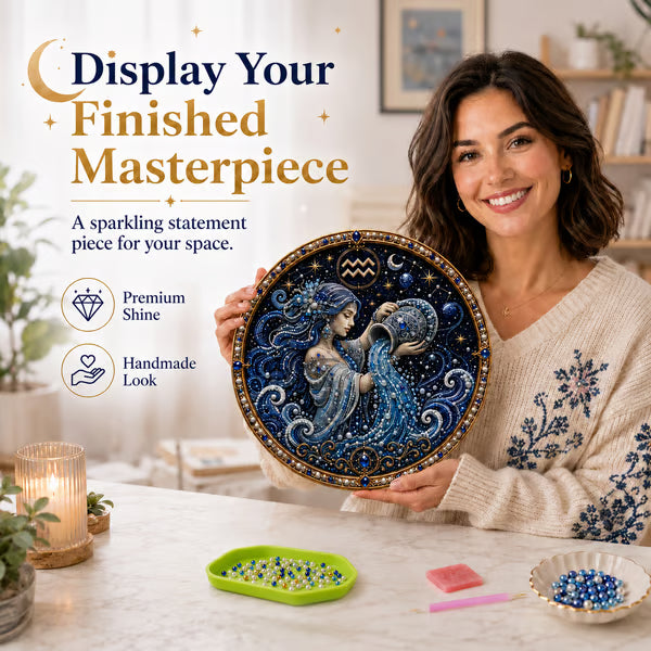🔥Last Day 49% OFF - DIY 12 Zodiac Signs Pearl Art Kit ♈🌙