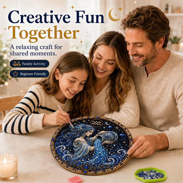 🔥Last Day 49% OFF - DIY 12 Zodiac Signs Pearl Art Kit ♈🌙